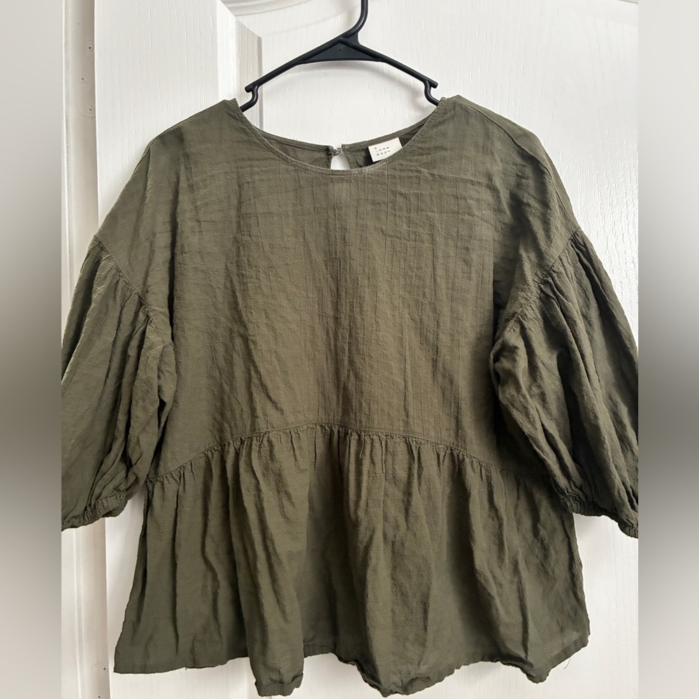 A New Day olive green  Blouse